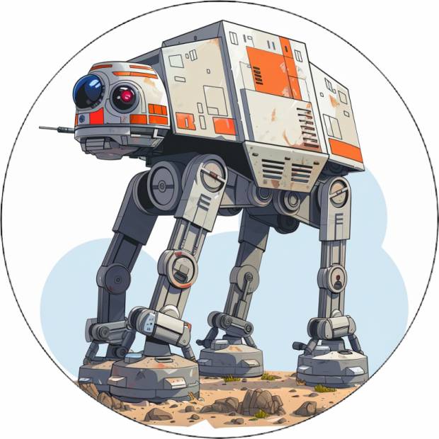 Jedlý papier Star wars AT-AT Walker 19,5 cm - Pictu Hap