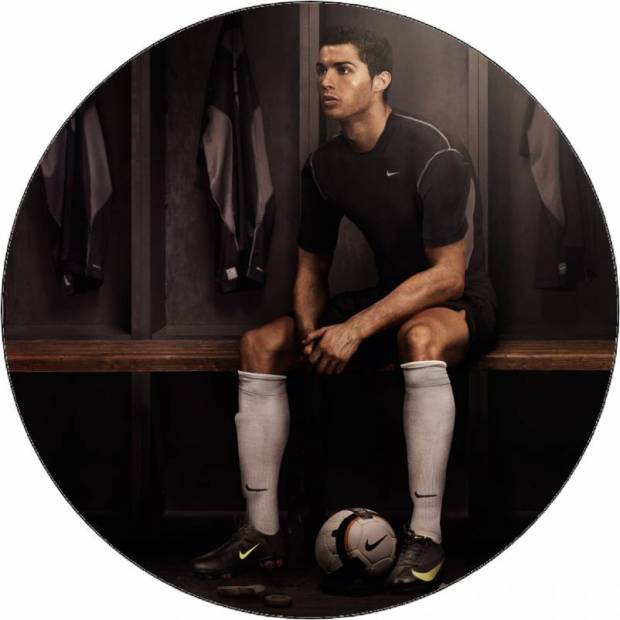 Jedlý papier Cristiano Ronaldo v šatni 19,5 cm - Pictu Hap