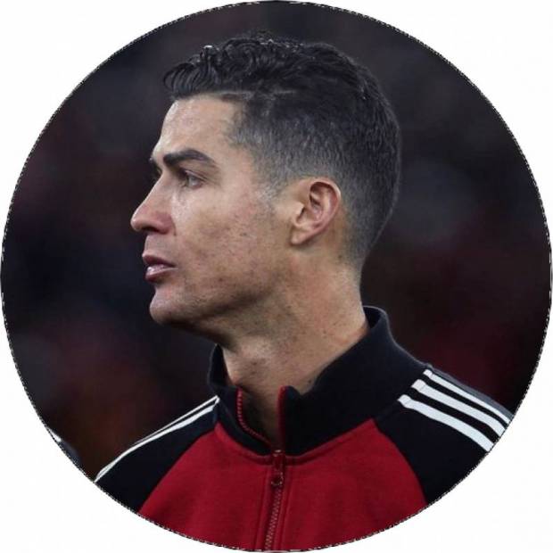 Jedlý papier Cristiano Ronaldo z profilu 19,5 cm - Pictu Hap
