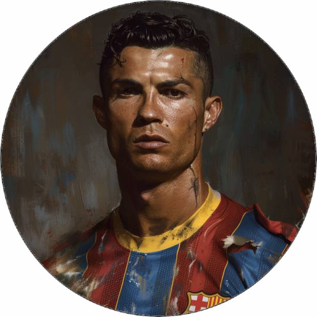 Jedlý papier Cristiano Ronaldo v drese 19,5 cm - Pictu Hap