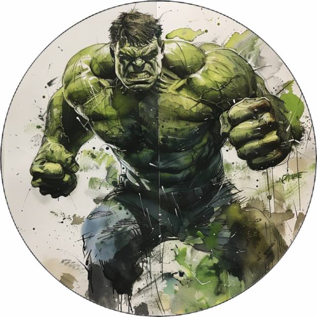 Jedlý papier bežiaci Hulk 19,5 cm - Pictu Hap