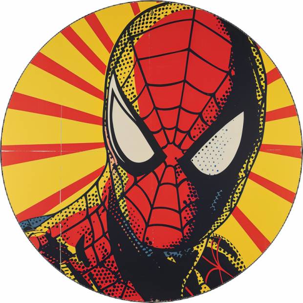 Jedlý papier Spiderman zblízka 19,5 cm - Pictu Hap