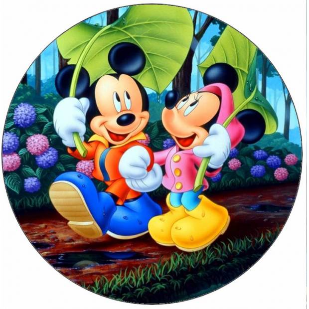 Jedlý papier Mickey a Minnie 19,5 cm - Pictu Hap