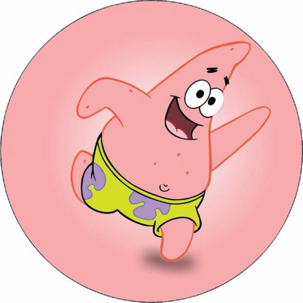 Jedlý papier Spongebob happy Patrick 19,5 cm - Pictu Hap