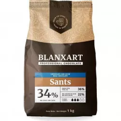 Blanxart Pravá mliečna čokoláda Sants 34 % (1 kg) - dortis