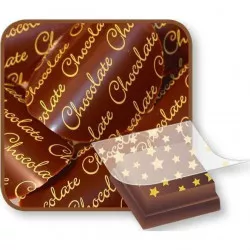 Bombasei transferová fólia Chocolate 36,5 x 25 cm - dortis