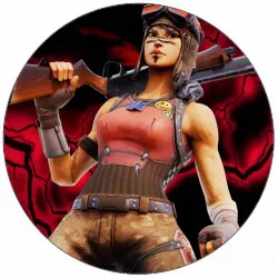 Jedlý papier Fortnite – bojovníčka, 19,5 cm - Pictu Hap