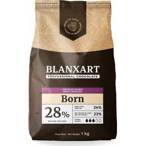 Blanxart Pravá biela čokoláda Born 28% (1 kg) - dortis