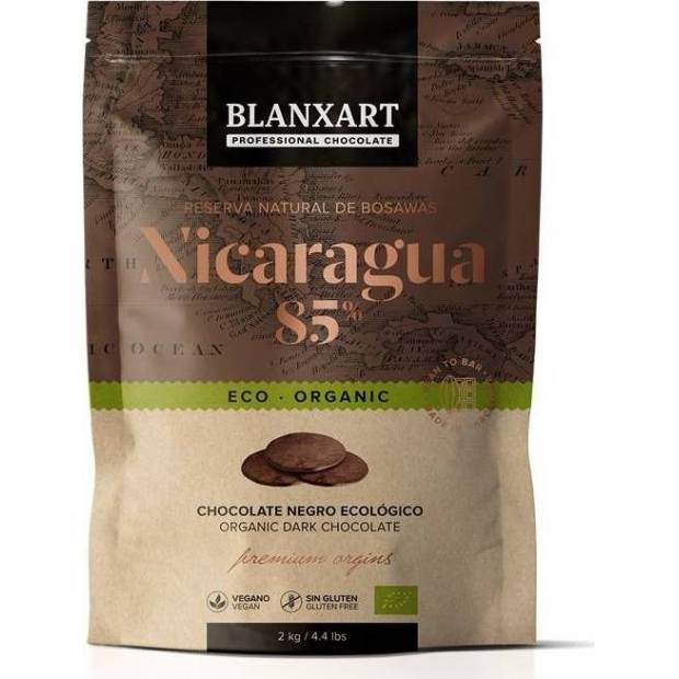 Blanxart Pravá horká čokoláda ECO Nikaragua 85% (2 kg) - dortis