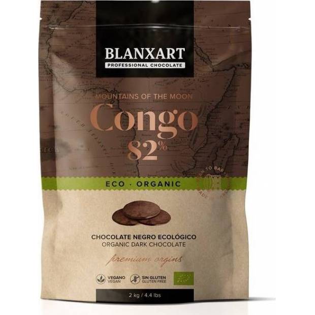 Blanxart Pravá horká čokoláda ECO Congo 82% (2 kg) - dortis