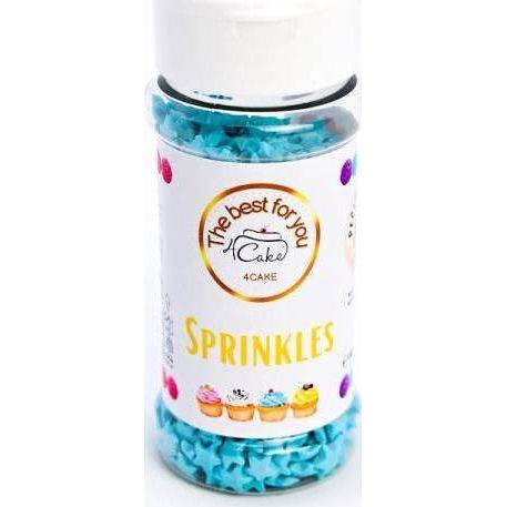 4Cake Sugar stars blue (60 g) Besky edition - dortis