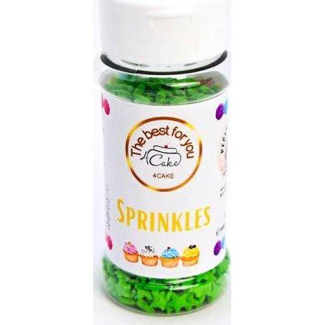 4Cake Sugar stars green (60 g) Besky edition - dortis