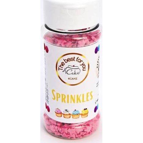 4Cake Sugar stars pink (60 g) Besky edition - dortis