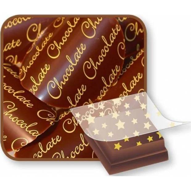 Bombasei transferová fólia Čokoláda 36,5 x 25 cm - dortis