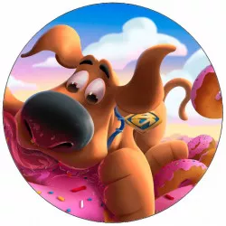 Jedlý papier Scooby a donut 19,5 cm - Pictu Hap