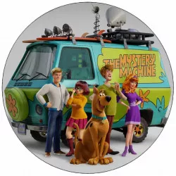 Jedlý papier Scooby Doo tím 19,5 cm - Pictu Hap