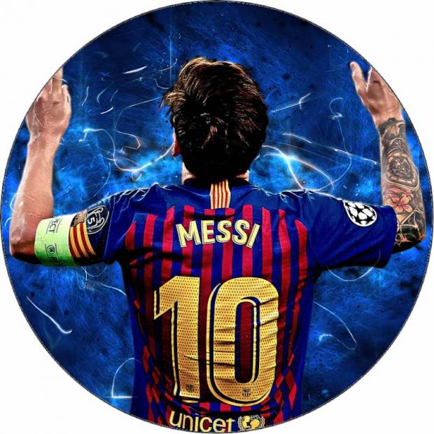 Jedlý papier Lionel Messi v drese FC Barcelona 19,5 cm - Pictu Hap