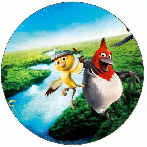 Jedlý papier Rio 2 vtáky 19,5 cm - Pictu Hap