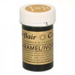 Gélová farba caramel ivory 25 g - Sugarflair