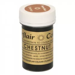 Gélová farba chestnut kaštanová 25g - Sugarflair