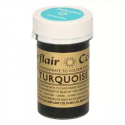 Gélová farba tyrkysová 25 g - Sugarflair