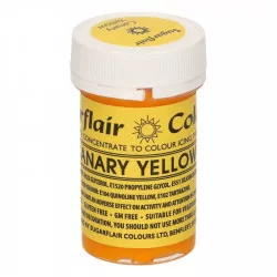 Gélová farba canary yellow 25 g - Sugarflair