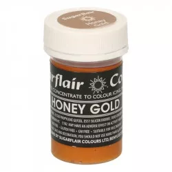 Gélová farba honey gold pastelová 25 g - Sugarflair