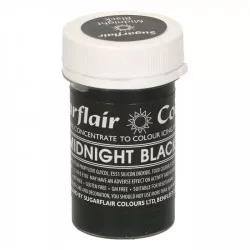 Gélová farba midnight black pastelová 25 g - Sugarflair