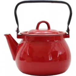 Smaltovaný čajník červený 2,5 l, vyhotovený pre BELIS/SFINX - Belis