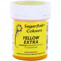 Gélová farba extra yellow 42 g - Sugarflair
