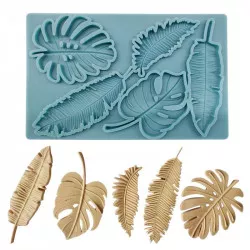 Silikónová forma „Listy“ 19,5 × 12,5 cm - Cakesicq