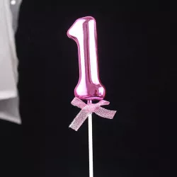 Zápich do torty ružový č. 1 - Cakesicq