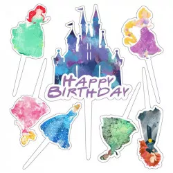 Zápich do torty Disney princezné - Cakesicq