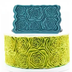 Silicone form for rose surfaces 17,5x10,5 cm - Cakesicq