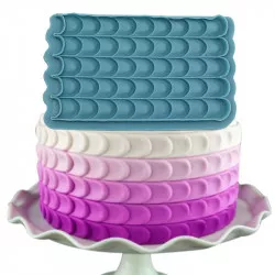 Silikónová formička na povrchy šupín 17×10,5 cm - Cakesicq