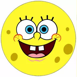 Jedlý papier Sponge Bob a kamaráti 19,5 cm - Pictu Hap