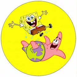Jedlý papier SpongeBob a Patrick 19,5 cm - Pictu Hap