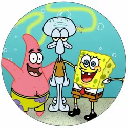 Jedlý papier Sponge Bob a priatelia 19,5 cm - Pictu Hap