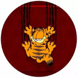 Jedlý papier Garfield škrabajúci stenu 19,5 cm - Pictu Hap