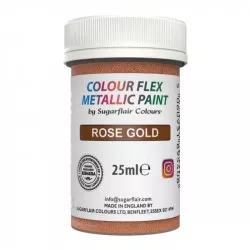 Gélová farba metalická rose gold 25 ml - Sugarflair