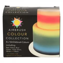 Sada farieb na airbrush 8x14ml - Sugarflair