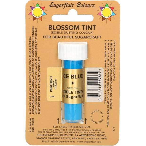Jedlá prášková farba ice blue 7ml - Sugarflair