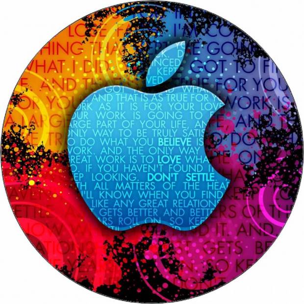 Jedlý papier Apple color logo 19,5 cm - Pictu Hap