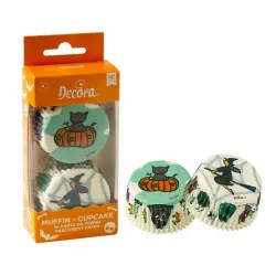 Košíčky na muffiny čarodejnice a tekvice 36 ks - Decora