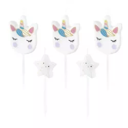 Sviečky Unicorn 5 ks - Party Pal