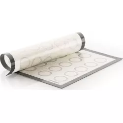 Silikónová podložka na makrónky so skleným vláknom 40x30 cm - Silikomart