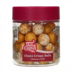 Choko guličky XXL zlaté, 130 g - FunCakes
