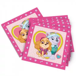Papierové obrúsky Paw Patrol ružové 33x33 cm 20 ks - tib