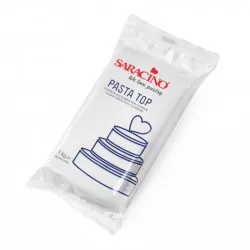 Potahovací hmota - PASTA TOP biela 1kg - Saracino