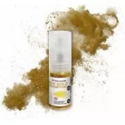 Potravinárske farby Trblietky v rozprašovači New Gold Shimmering (5 g) - dortis